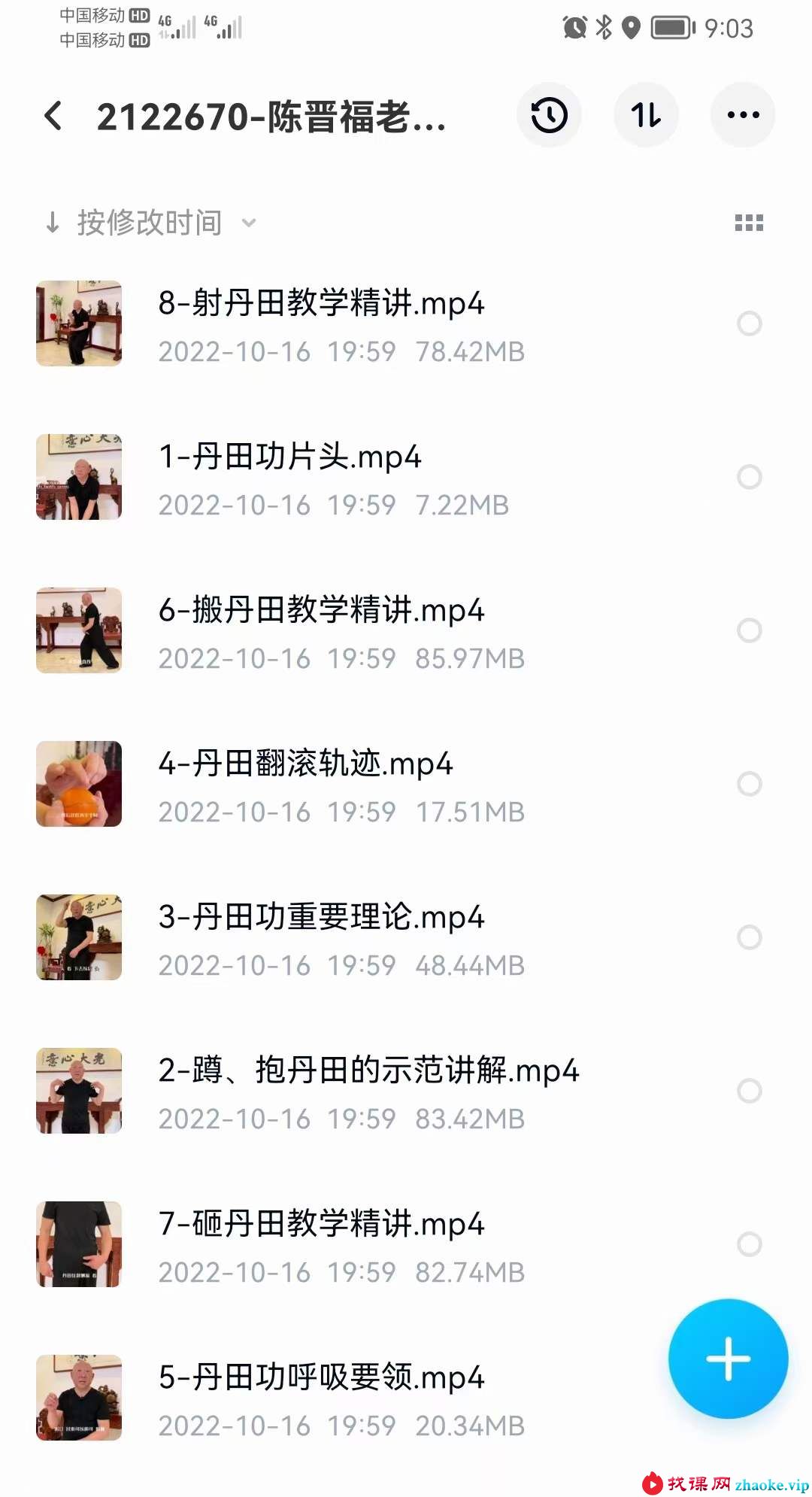 陈晋福老师传授戴家拳秘传丹田功法 8集